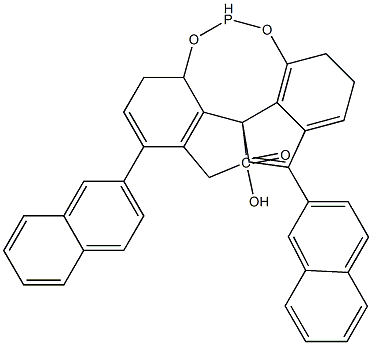 (11aR)-10,11,12,13-Tetrahydro-5-hydroxy-3,7-di-2-naphthalenyl-diindeno[7,1-de:1',7'-fg][1,3,2]dioxaphosphocin-5-oxide 구조식 이미지