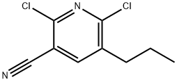 2,6-Dichloro-5-propylnicotinonitrile 구조식 이미지