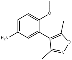 [3-(3,5-디메틸-4-이속사졸릴)-4-(메틸옥시)페닐]a민 구조식 이미지