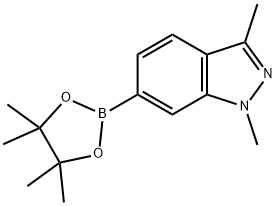 1,3-diMethyl-6-(4,4,5,5-tetraMethyl-1,3,2-dioxaborolan-2-yl)-1H-indazole Structure