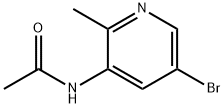 N-(5-브로모-2-메틸피리딘-3-일)아세트아미드 구조식 이미지