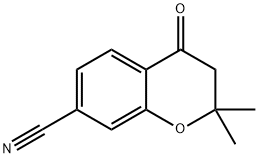 7-cyano-3,4-dihydro-2,2-diMethyl-2H-1-benzopyran-4-one 구조식 이미지