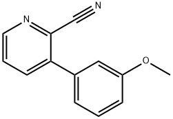 3-(3-Methoxyphenyl)picolinonitrile 구조식 이미지