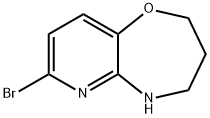 7-broMo-2,3,4,5-tetrahydropyrido[3,2-b][1,4]oxazepine Structure