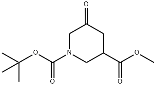 Methyl 1-Boc-5-oxo-piperidine-3-carboxylate Structure