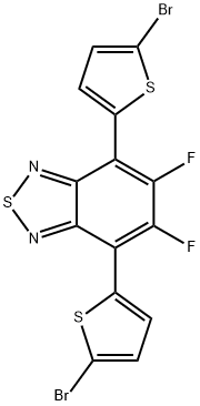 4,7-Bis(5-broMothiophen-2-yl)-5,6-difluorobenzo[c][1,2,5] thiadiazole 구조식 이미지