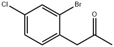 1-(2-BroMo-4-클로로페닐)프로판-2-온 구조식 이미지