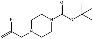 2-Bromo-(N-Boc-4-piperazinyl)prop-1-ene Structure