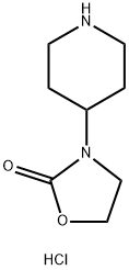 3-(4-Piperidinyl)-2-oxazolidinone HCl Structure