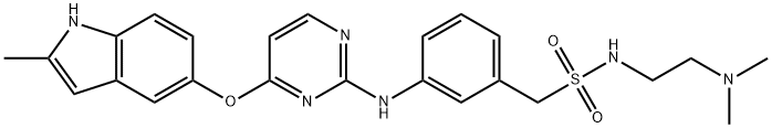 1308672-74-3 N-(2-(diMethylaMino)ethyl)-1-(3-((4-((2-Methyl-1H-indol-5-yl)oxy)pyriMidin-2-yl)aMino)phenyl)MethanesulfonaMide