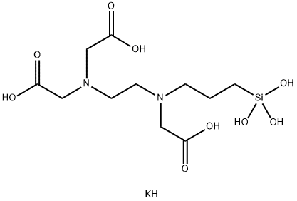 N-(TRIMETHOXYSILYLPROPYL)ETHYLENEDIAMINETRIACETATE, TRIPOTASSIUM SALT, 30% in water Structure