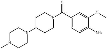 (4-aMino-3-Methoxyphenyl)(4-(4-Methylpiperazin-1-yl)piperidin-1-yl)Methanone Structure