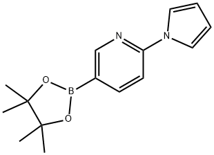 6-(1H-피롤-1-일)피리딘-3-보론산피나콜에스테르 구조식 이미지