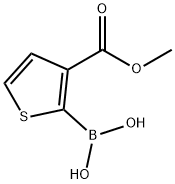 3-(Methoxycarbonyl)thiophene-2-boronic acid 구조식 이미지
