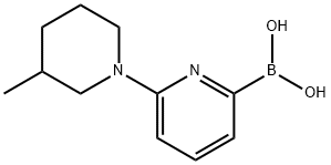 6-(3-METHYLPIPERIDIN-1-YL)PYRIDINE-2-BORONIC ACID Structure