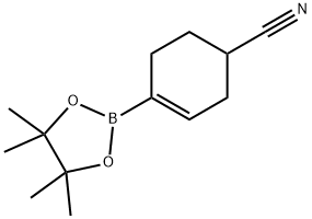 4-(4,4,5,5-TetraMethyl-1,3,2-dioxaborolan-2-yl)cyclohex-3-ene-1-carbonitrile Structure