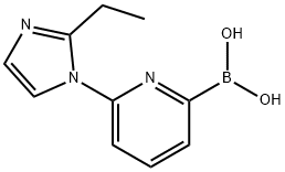 6-(2-EthyliMidazol-1-yl)pyridine-2-boronic acid Structure