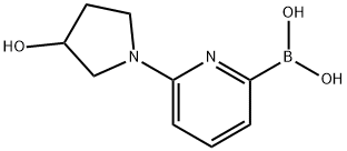 6-(3-HYDROXYPYRROLIDIN-1-YL)PYRIDINE-2-BORONIC ACID Structure