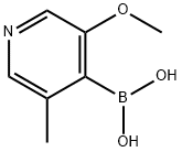 3-METHOXY-5-METHYLPYRIDINE-4-BORONIC ACID Structure