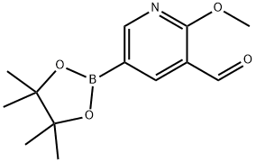 5-ForMyl-6-Methoxypyridine-3-boronic acid pinacol ester Structure