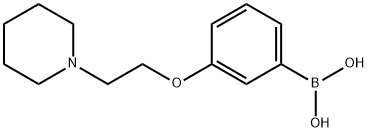 (3-(2-(piperidin-1-yl)ethoxy)phenyl)boronic acid 구조식 이미지