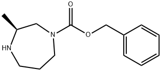 (3S)-1H-1,4-디아제핀-1-카르복실산,헥사하이드로-3-메틸-,페닐메틸에스테르 구조식 이미지