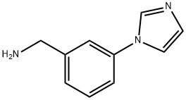 (3-(1H-imidazol-1-yl)phenyl)methanamine Structure