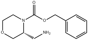 (R)-4-Cbz-3-(aMinoMethyl)Morpholine 구조식 이미지