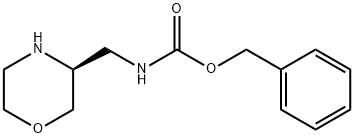 (S)-3-N-Cbz-aminomethylmorpholine 구조식 이미지