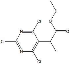 ethyl 2-(2,4,6-trichloropyriMidin-5-yl)propanoate Structure