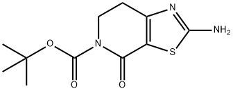 2-AMino-4-oxo-6,7-dihydro-4H-thiazolo[5,4-c]pyridine-5-carboxylic acid tert-butyl ester Structure