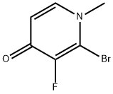 2-Bromo-3-fluoro-1-methylpyridin-4(1H)-one 구조식 이미지