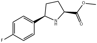 Methyl 5-(4-fluorophenyl)pyrrolidine-2-carboxylate Structure