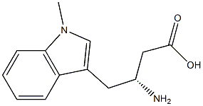 (S)-4-(1-Methyl-1H-indol-3-yl)-beta-hoMoalanine 구조식 이미지