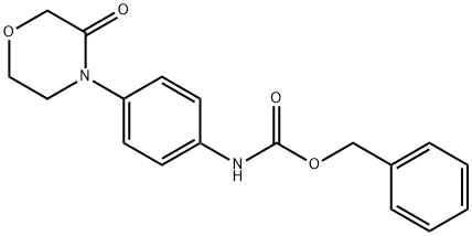 N-[4-(3-oxo-4-Morpholinyl)phenyl]carbaMic acid phenylMethyl ester Structure