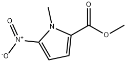 1H-Pyrrole-2-carboxylic acid, 1-Methyl-5-nitro-, Methyl ester Structure