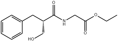 글리신,N-[(2S)-2-(하이드록시메틸)-1-옥소-3-페닐프로필]-,에틸에스테르 구조식 이미지