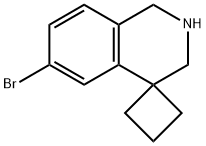 6'-broMo-2',3'-dihydro-1'H-spiro[cyclobutane-1,4'-isoquinoline] Structure