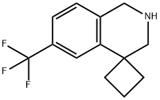 6'-(trifluoroMethyl)-2',3'-dihydro-1'H-spiro[cyclobutane-1,4'-isoquinoline] Structure