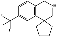 6'-(trifluoroMethyl)-2',3'-dihydro-1'H-spiro[cyclopentane-1,4'-isoquinoline] Structure