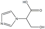 3-Hydroxy-2-(1-iMidazolyl)propanoic Acid 구조식 이미지