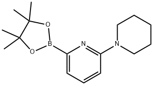 6-(PIPERIDIN-1-YL)PYRIDINE-2-BORONICACIDPINACOL에스테르 구조식 이미지
