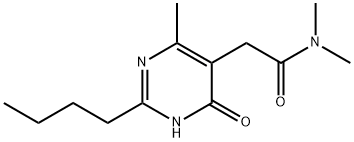 2-(2-butyl-4-hydroxy-6-MethylpyriMidin-5-yl)-N,N-diMethylacetaMide Structure