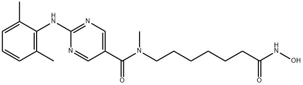 2-(2,6-diMethylphenylaMino)-N-(7-(hydroxyaMino)-7-oxoheptyl)pyriMidine-5-carboxaMide Structure