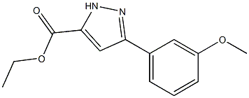 Ethyl 3-(3-Methoxyphenyl)pyrazole-5-carboxylate Structure