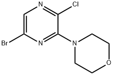 4-(6-BroMo-3-chloropyrazin-2-yl)Morpholine Structure