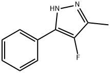 4-Fluoro-3-Methyl-5-phenyl-1H-pyrazole, 97% Structure