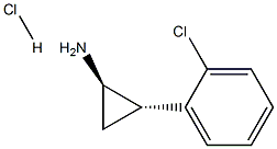 trans-2-(2-Chlorophenyl)cyclopropanaMine hydrochloride Structure