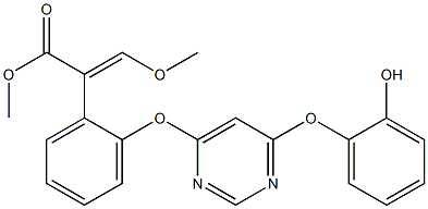 (E)-Methyl 2-(2-((6-(2-hydroxyphenoxy)pyriMidin-4-yl)oxy)phenyl)-3-Methoxyacrylate 구조식 이미지