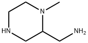 2-피페라진메탄아민,1-메틸-(9CI) 구조식 이미지
